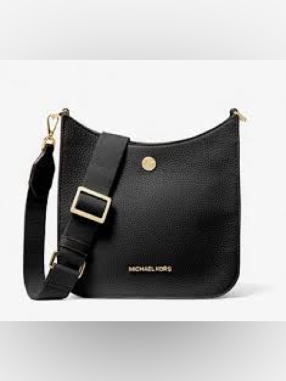 Authentic Michael Kors Briley Small Pebbled Leather Messenger Bag